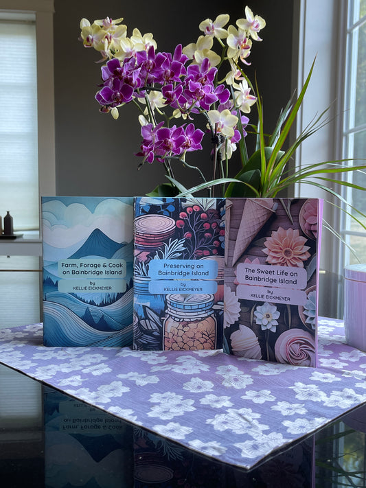 Cookbooks: Volumes 1,2,3 - All three Sugar Moon Garden Guides for Bainbridge Island